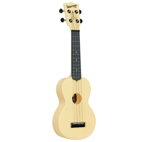 Kala Recycled Soprano Waterman Ukulele Durable, Travel-Ready Instrument – Glow-in-the-Dark Starlight Yellow