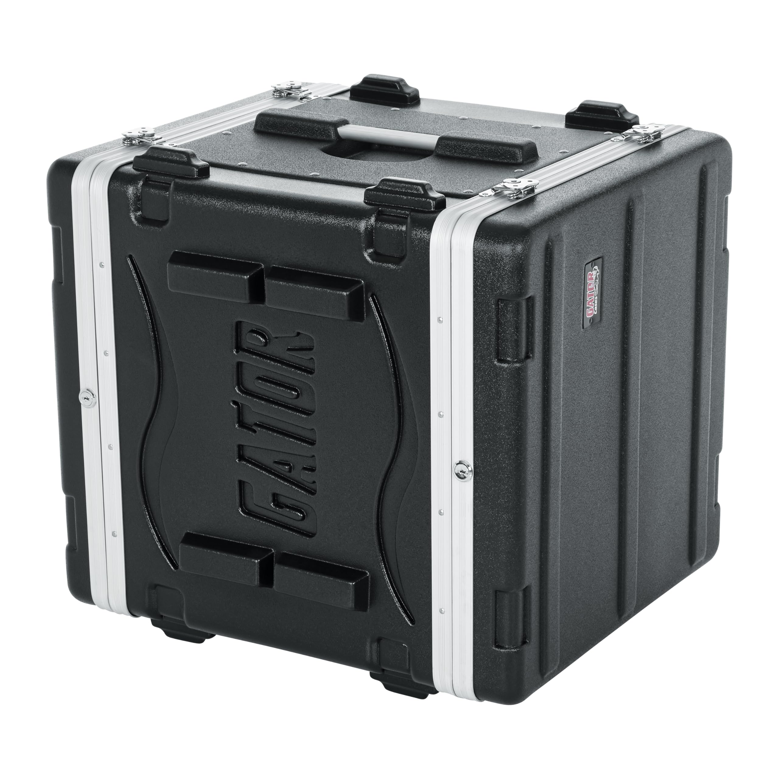 Gator Lightweight Molded 10U Rack Case with Heavy Duty Latches; Standard 19.25′ depth, 10U (GR-10L)
