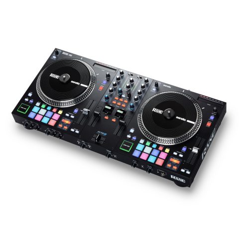 RANE ONE, Complete DJ Set with 7.2″ Motorized Platters, DJ Controller with 2 Decks and Integrated DJ Mixer with FX Paddles, Serato DJ Pro Included