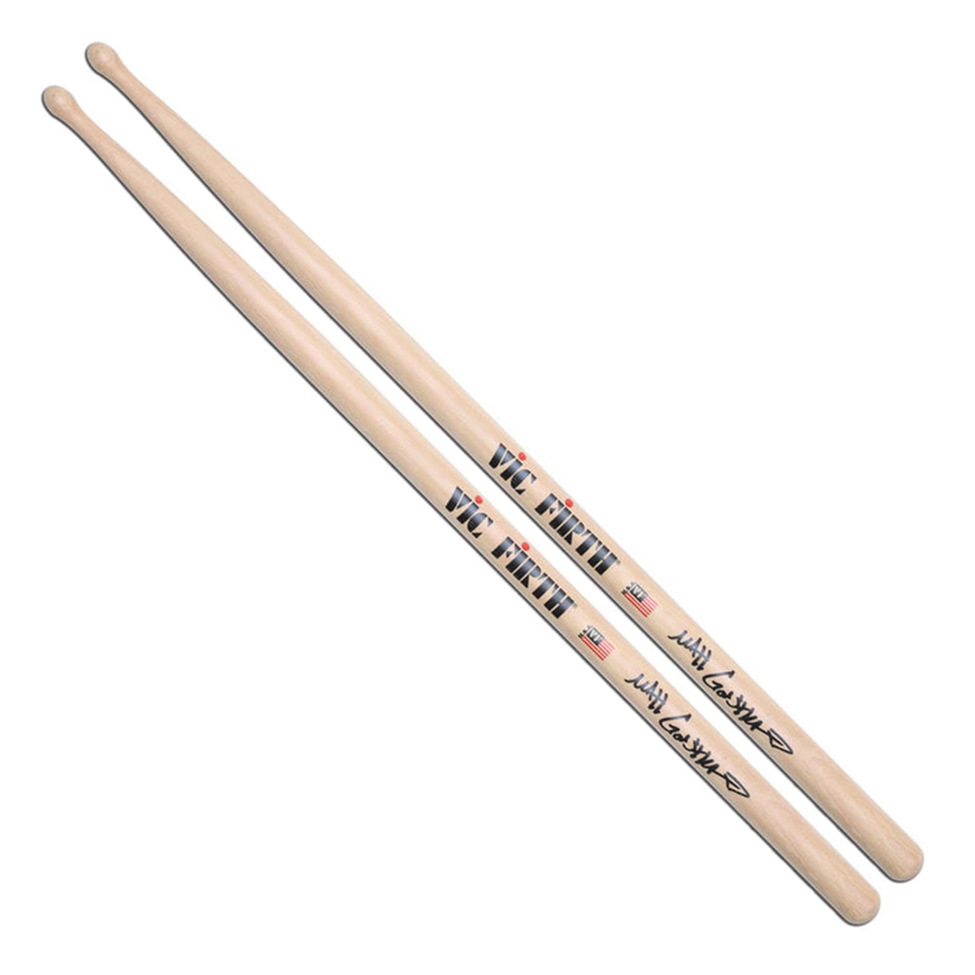 Vic Firth Signature Series Matt Garstka Drumsticks – 3‑Pack Bundle with Austin Bazaar Polishing Cloth