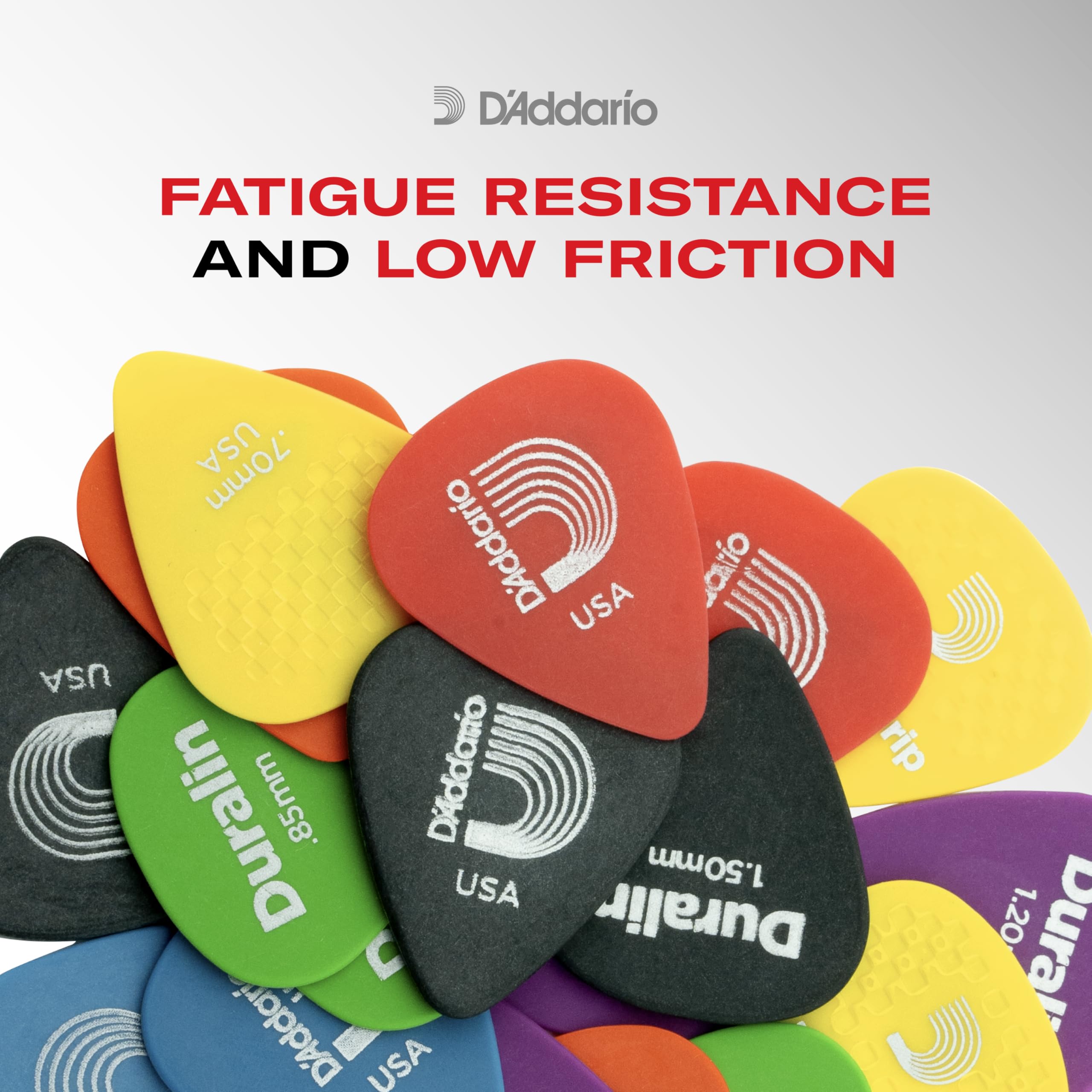 D’Addario Duralin Precision Guitar Picks, Medium, 10 pack