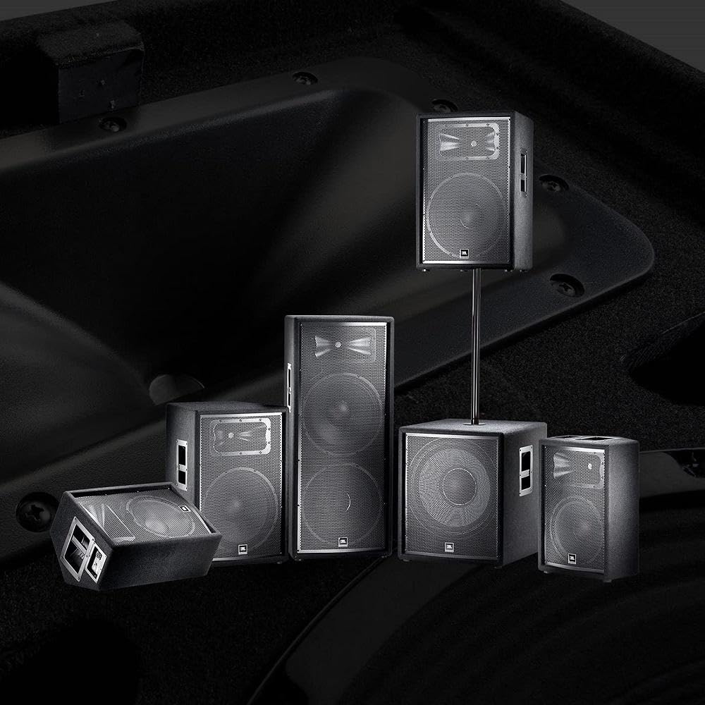 JBL Professional JRX225 Portable, Passive 2-way Sound Reinforcement, 2000 Watt, 8 Ohm, DJ, Pro Audio PA Speaker, Loudspeaker System, Dual 15 inch, Black
