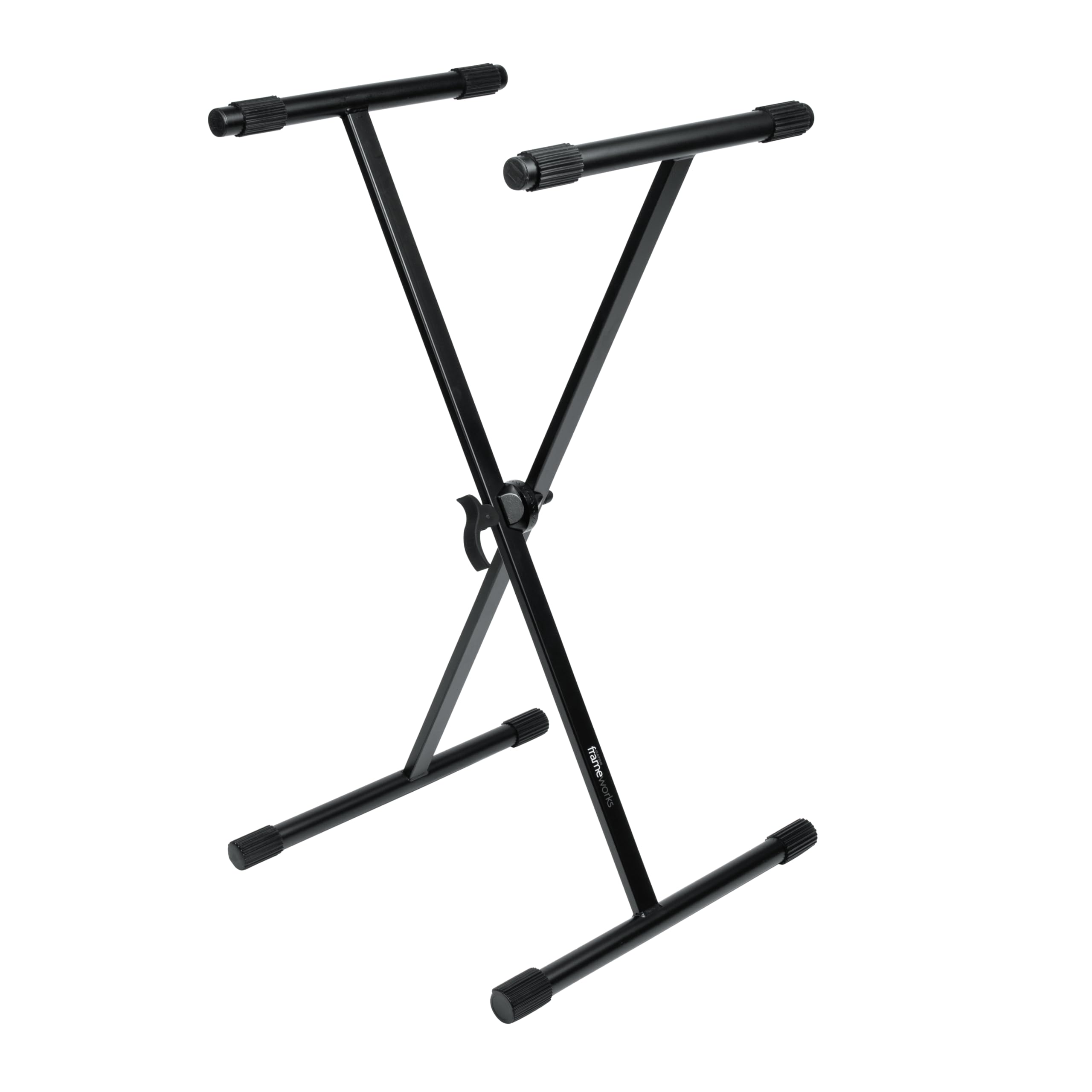 Gator Frameworks Single Brace X-Style Keyboard Stand with Adjustable Height and Leveling Feet (GFW-KEY-1000X)