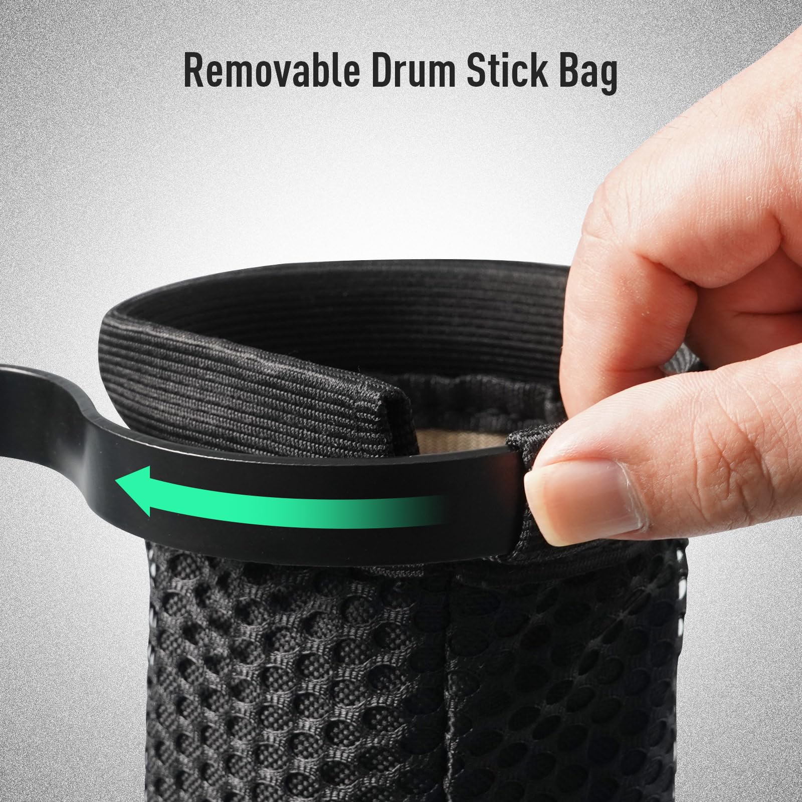 SHAEVLE Drum Stick Holder Adjustable Nylon Drum Stick Bag