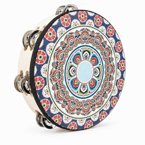 Musfunny Tambourines Musical Instrument Handheld Drum Percussion for Adults