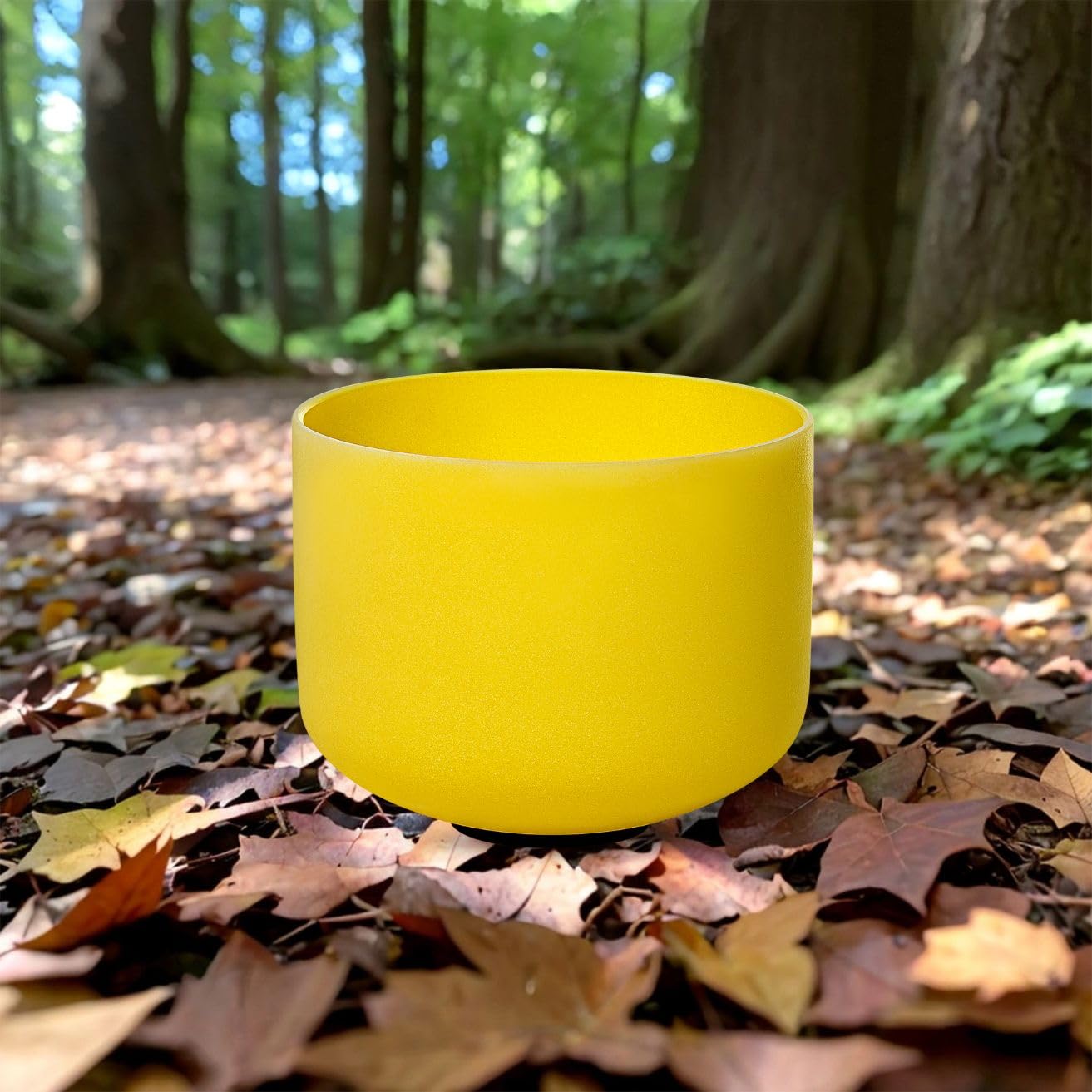 SOUNDELLO Crystal Singing Bowl 10 Inch Yellow E Note 432Hz