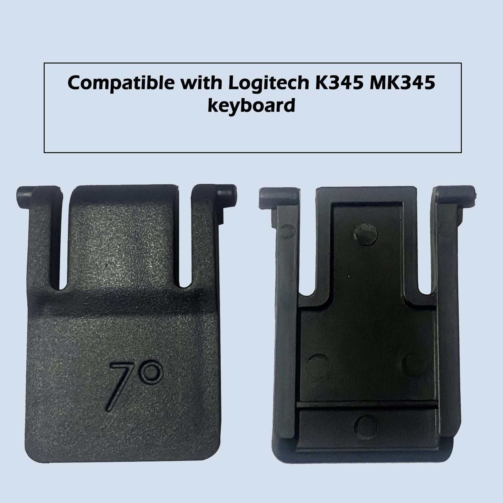 2PC Keyboard Feet Replacement Parts Compatible with Logitech Wireless Keyboard K345 MK345 Feet Holder