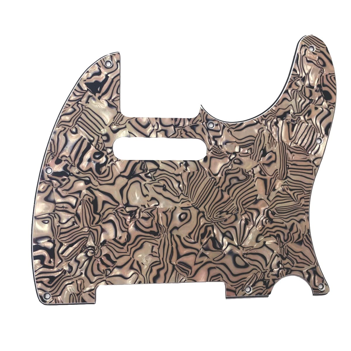 Dopro 8 Hole Tele Guitar Pickguard Scratch Plate for USA/Mexican FD Telecaster Bronze Shell