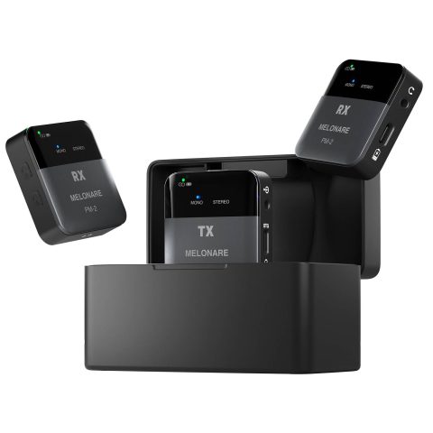 MELONARE Portable Wireless in Ear Monitor System with Charging Case PM-2