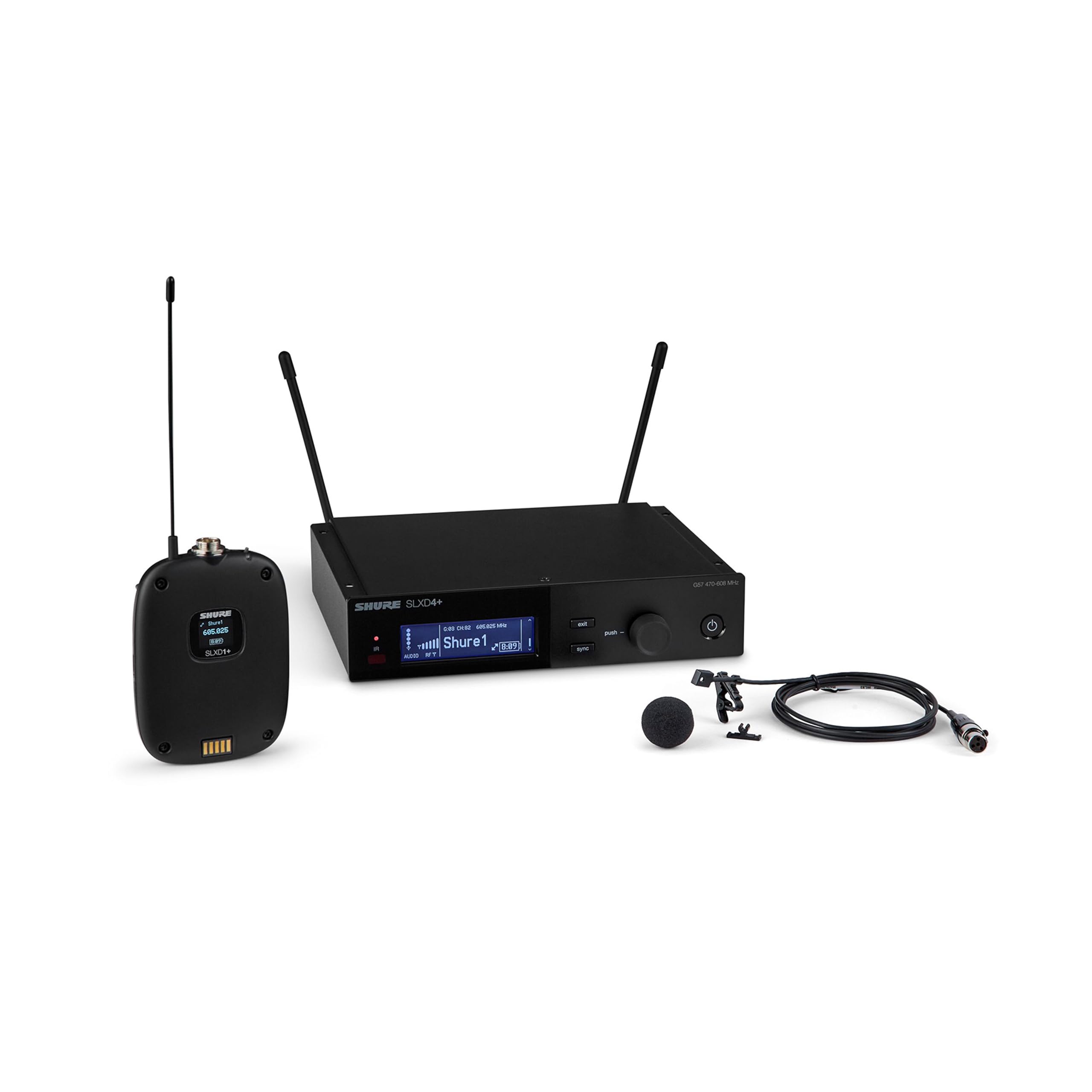 Shure SLXD14+/93 Digital Wireless Lavalier System – G57 Band