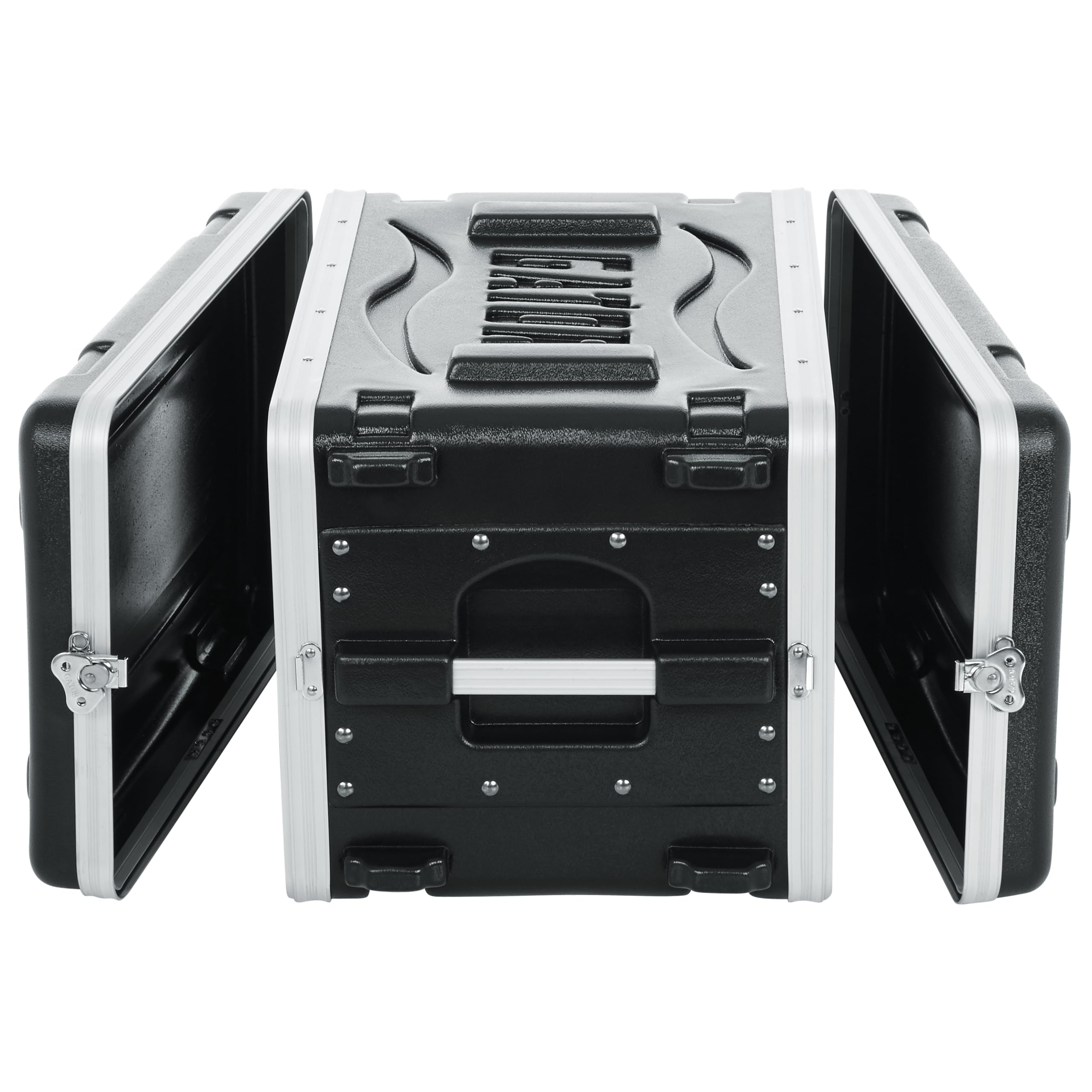Gator Cases Lightweight Molded 6U Rack Case with Heavy Duty Latches, Shallow 14.25″ Depth (GR-6S)