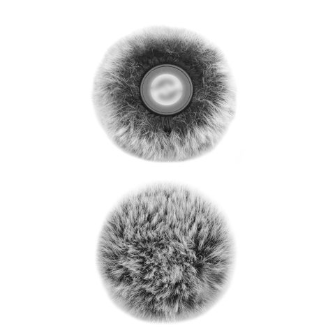 LEFXMOPHY for Hollyland Lark M2 Windscreen, Furry Wind Muff Deadcat Cover 2-Pack Grey