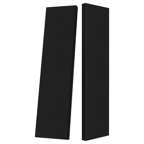 23.62″ X 11.81″ Fiberglass Wall Panel, 2 Pack Acoustic Panels, Decorative sound proof panel, Professional Sound Absorbing for Office, Studio, Home Theatre – Black