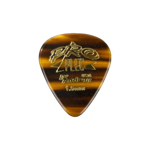 D’Andrea PPRO-351 Pro Plec 351 Standard Guitar Pick, 12-Piece, Shell, 1.5mm