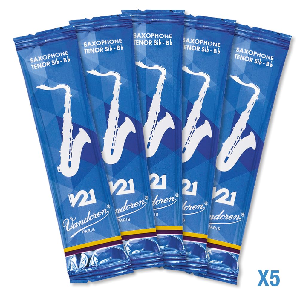 Vandoren SR8235 Tenor Saxophone V21 Reeds Strength 3.5; Box of 5