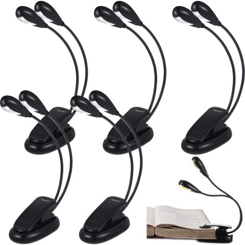 Retisee 6 Pcs Music Stand Lights Clip on Reading Lights