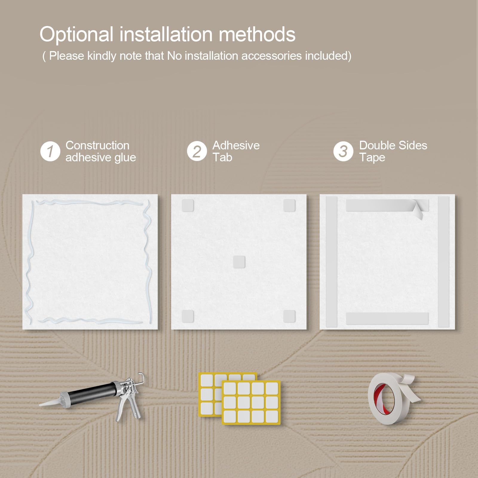 UMIACOUSTICS 3 Pcs 0.7Inch Thick Art Acoustic Panels, Decorative Acoustical Wall Panels, Sound Absorbing Art Panels for Home, Office, Hotel, Chromaplume-Perch