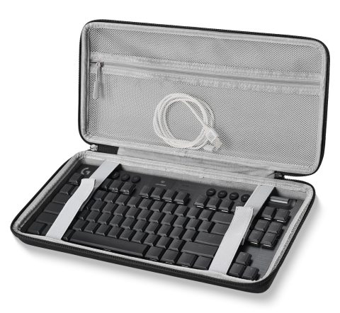 TKL Keyboard Case, 80% 87-Key Hard Shell Travel Carrying Bag for SteelSeries Apex Pro TKL/Apex 3,Logitech G915, G PRO Keyboard/G PRO X, Protective Storage Box Bag