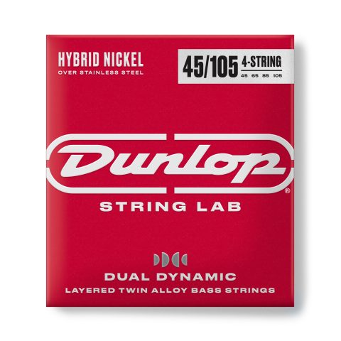 Dual Dynamic Layered Twin Alloy Hybrid Wound Nickel Bass Strings 45-105