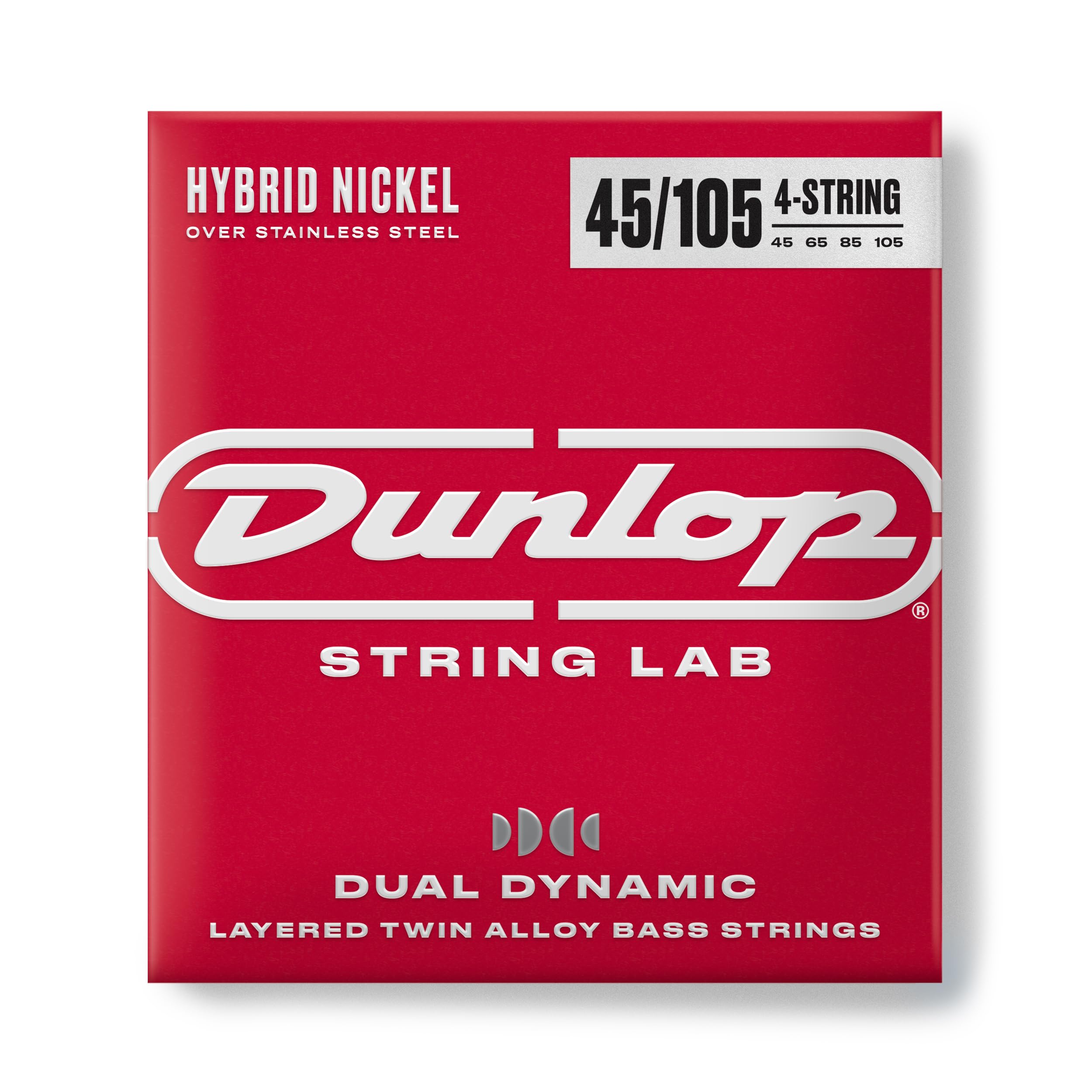 Dual Dynamic Layered Twin Alloy Hybrid Wound Nickel Bass Strings 45-105