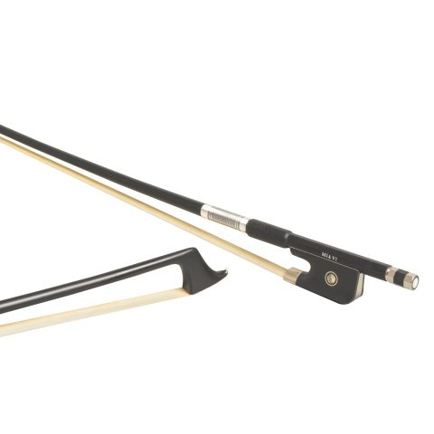 MI&VI CB-720 Classic Carbon Fiber Cello Bow (Full Size 4/4) with Case Included | Ebony Frog | Well Balanced | Mongolian Horse Hair – MIVI Music