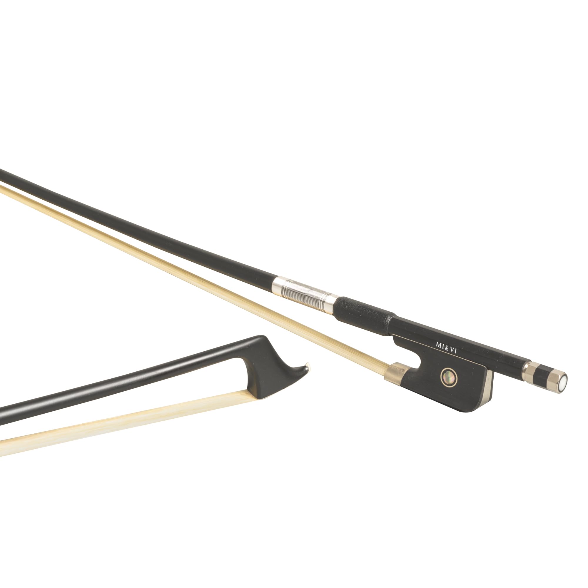 MI&VI CB-720 Classic Carbon Fiber Cello Bow (Full Size 4/4) with Case Included | Ebony Frog | Well Balanced | Mongolian Horse Hair – MIVI Music