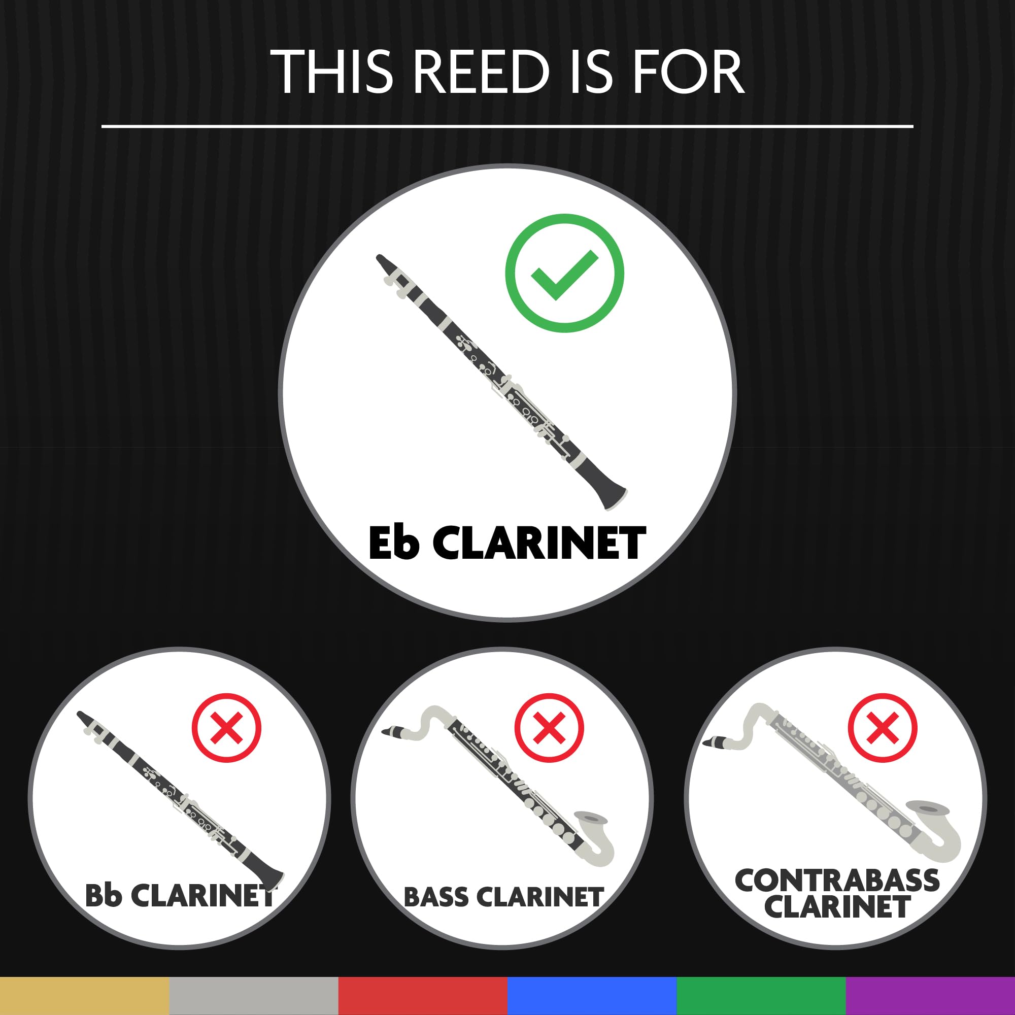 Légère Reeds – Eb Clarinet Reed, European Cut, Strength 4.25 (EBES4.25) – Premium Synthetic Woodwind Reed