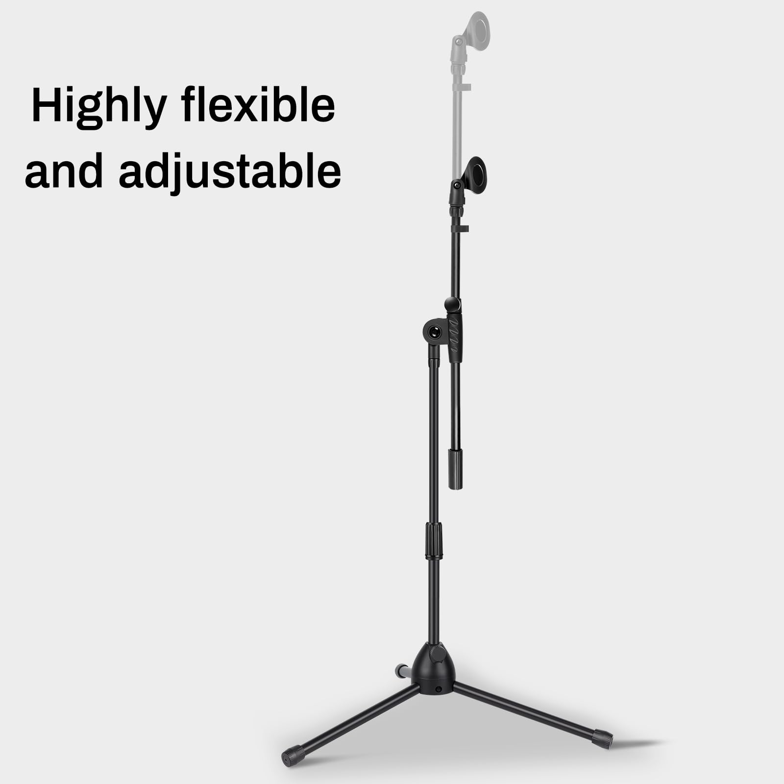 AODSK Deluxe Tripod Mic Stand with Boom Arm&Twist Clutch (Upgraded Version)