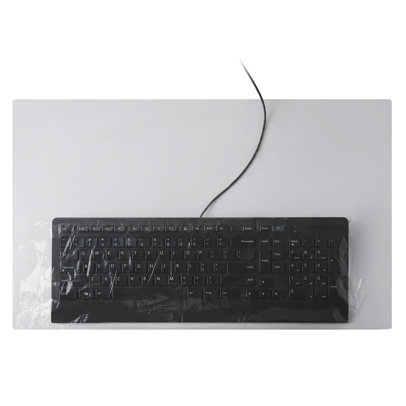 JMU 250 Pcs Disposable Universal Keyboard Sleeves, 22″x13.78″, Waterproof
