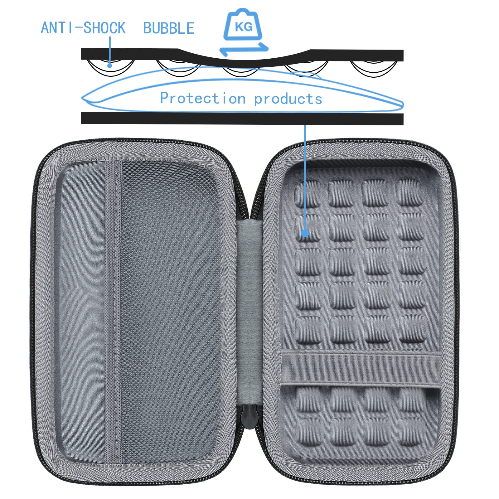 co2CREA Hard Case for Zoom H4n Pro Portable Recorder Stereo Microphones