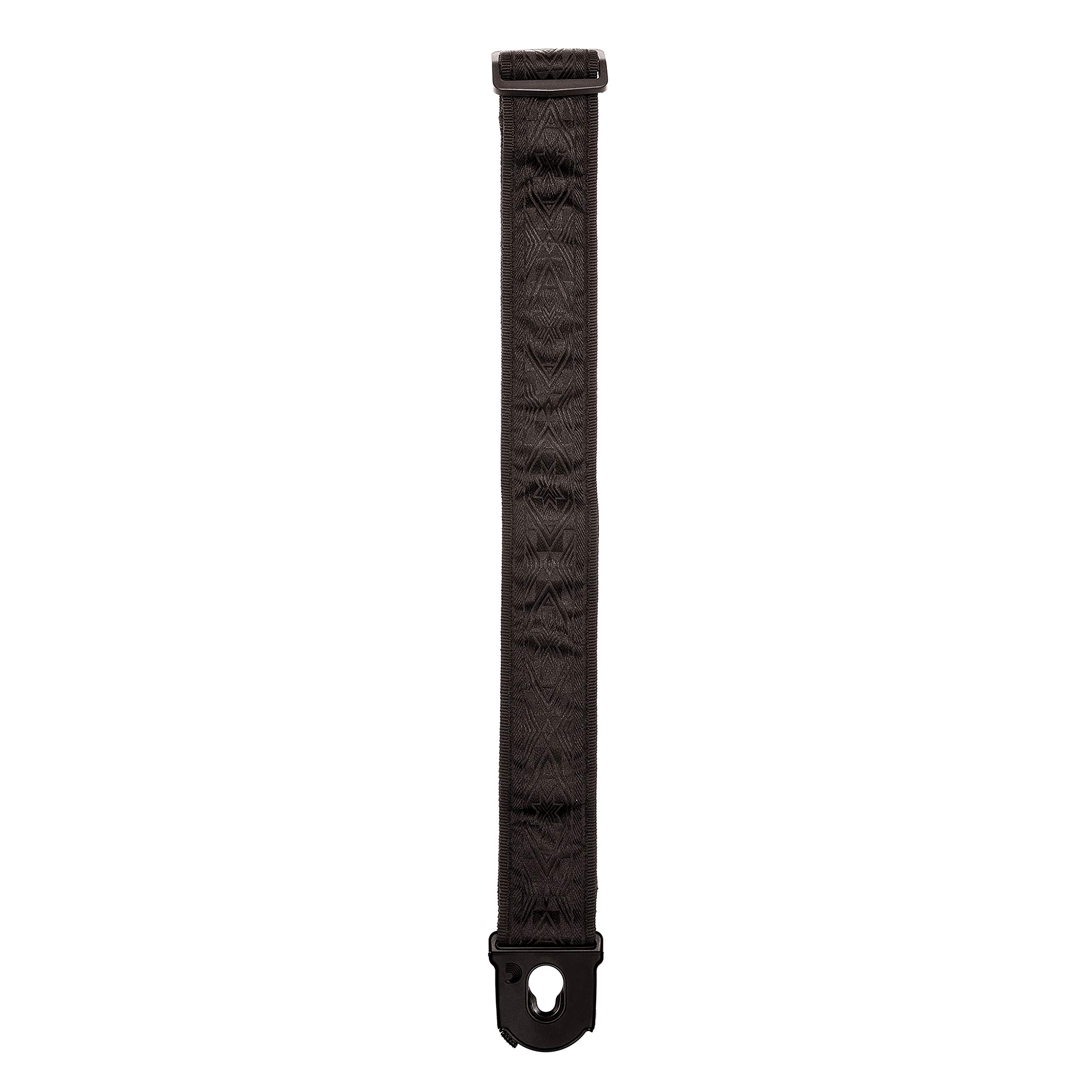 D’Addario 50PLB01 Planet Waves Planet Lock Guitar Strap – Black Satin