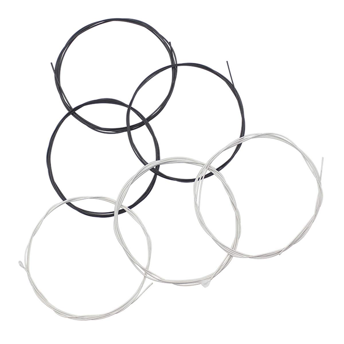 JYsun Classical Guitar Strings 3 full sets with Black Nylon for E-1st B-2nd G-3rd and Nylon Core Silver-Plated Copper Wound for D-4th A-5th E-6th