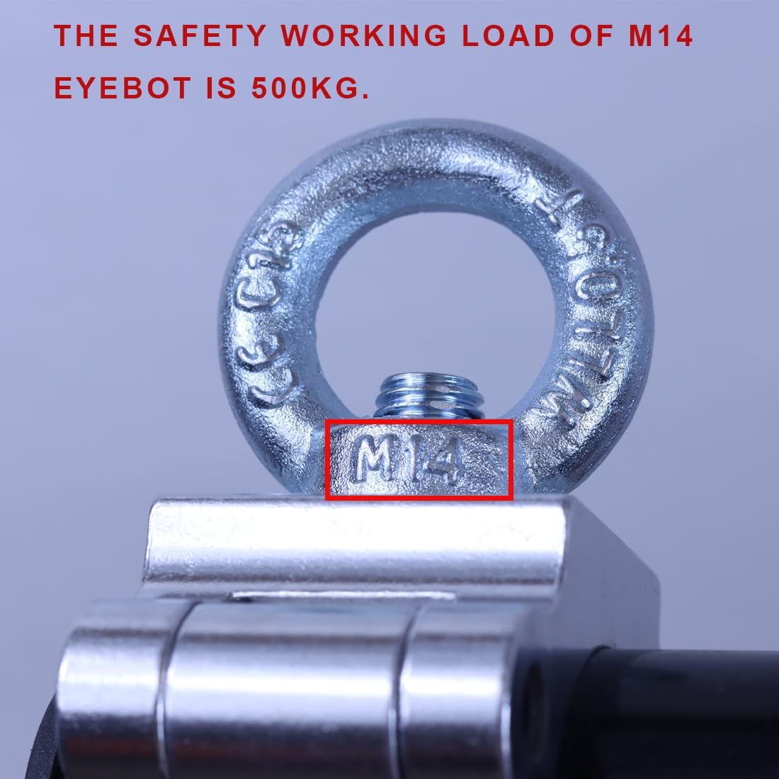 Sarknoah.Silver 2″ Wide Heavy Duty Truss Clamp With Eye Bolt Ring Fit Tube For (1.5-2)” /(38-52) mm Truss .Half Coupler Truss Eye Clamps For Speakers LED Video Wall LED Screen Display