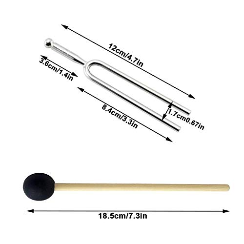 S-Mechanic Tuning Fork, 3 Pack A440Hz Tuning Fork – Standard A 440 Hz Violin Guitar Tuner Musical Instrument with Silicone Hammer