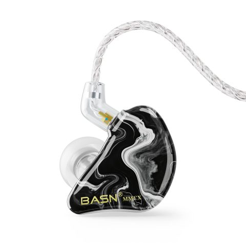 BASN Triple Driver in Ear Monitor Headphones for Musicians (Cosmic Black)