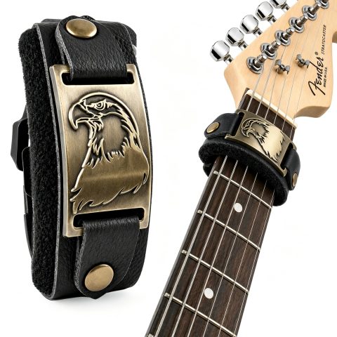 Rockhouse Fret Mute Wrap Guitar String Dampener for Electric & Bass, Eagle