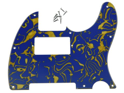 KAISH 8 Hole Tele Guitar Humbucker Pick Guard TL Pickguard for USA/Mexico Telecaster/Tele Blue Shell