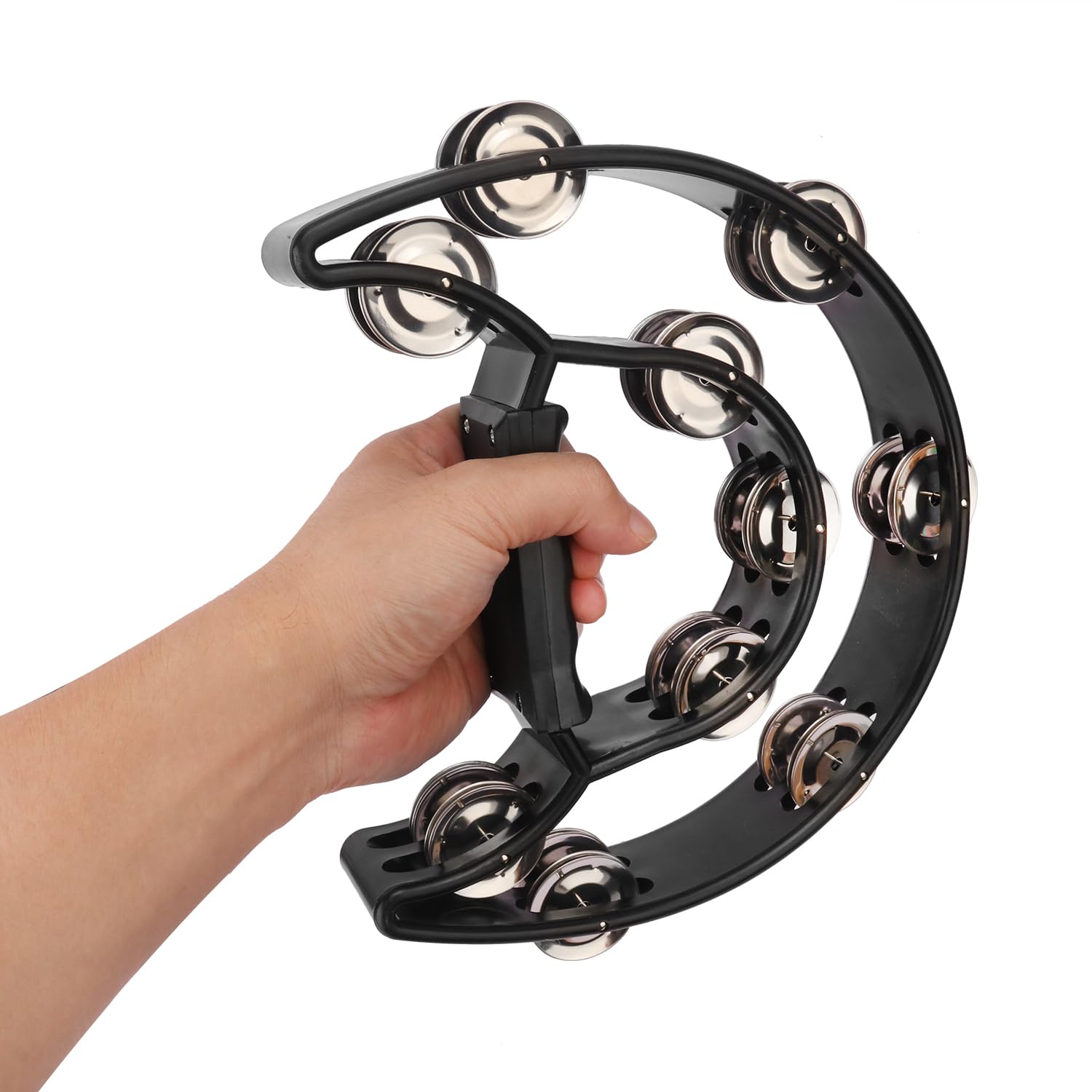 IHDYPPEW 6 Pack Double Row Tambourine, 9.06 inch