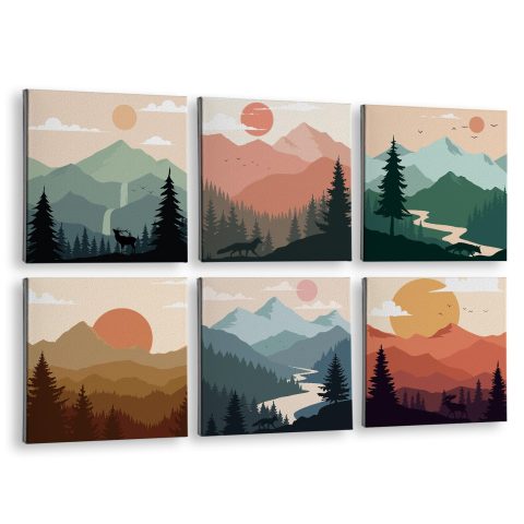InSimSea Acoustic Wall Art, 72×48 In, Boho Colorful Art