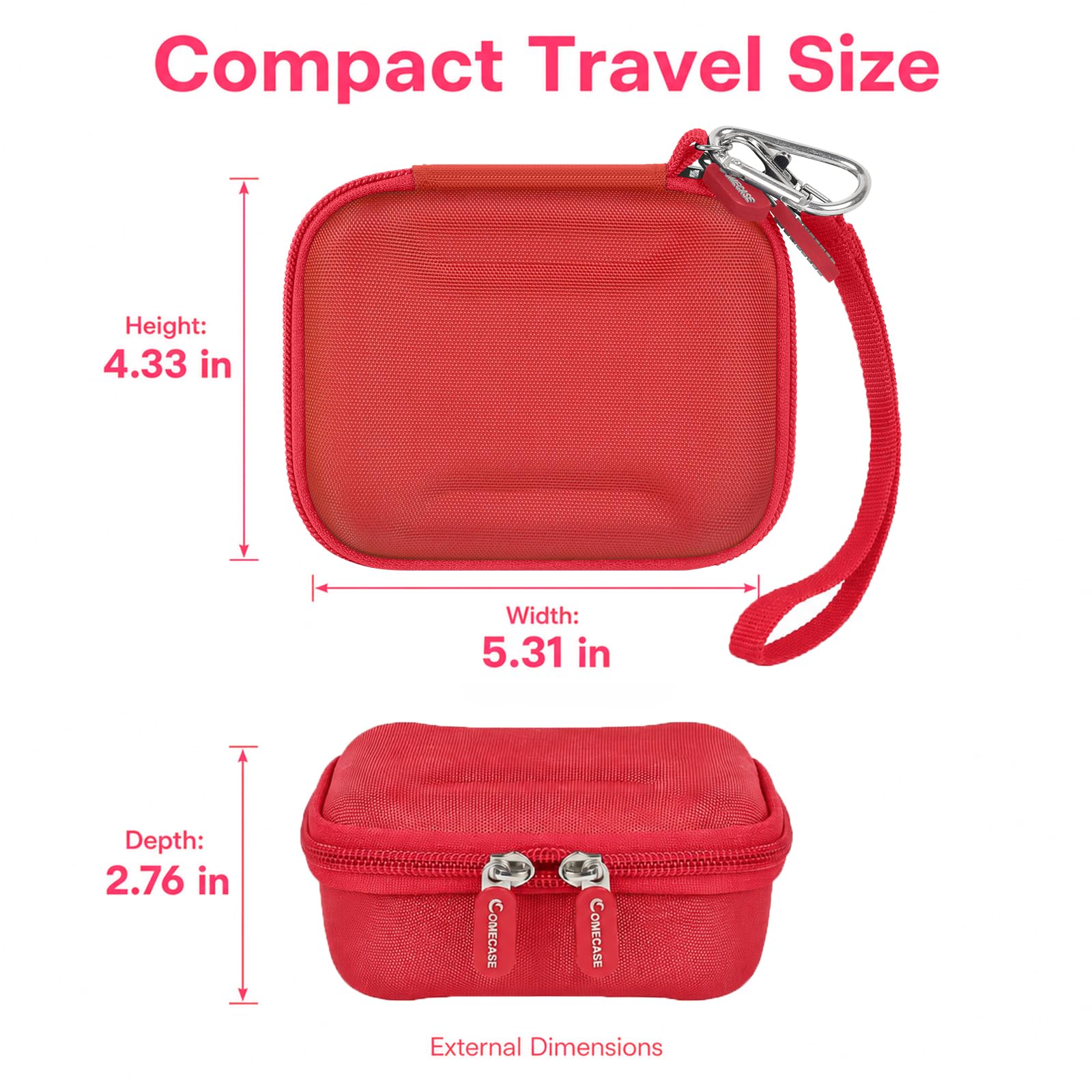 Hard EVA Carrying Case Compatible with JBL Go 5/4/3 Ultra-Portable Speaker