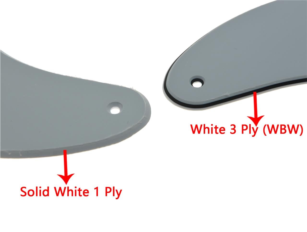 Dopro 11 Hole Vintage 62 Strat ST SSS Single Coil Pickups Guitar Pickguard Scratch Plate with Screws for American FD 62 Stratocaster White 1 Ply