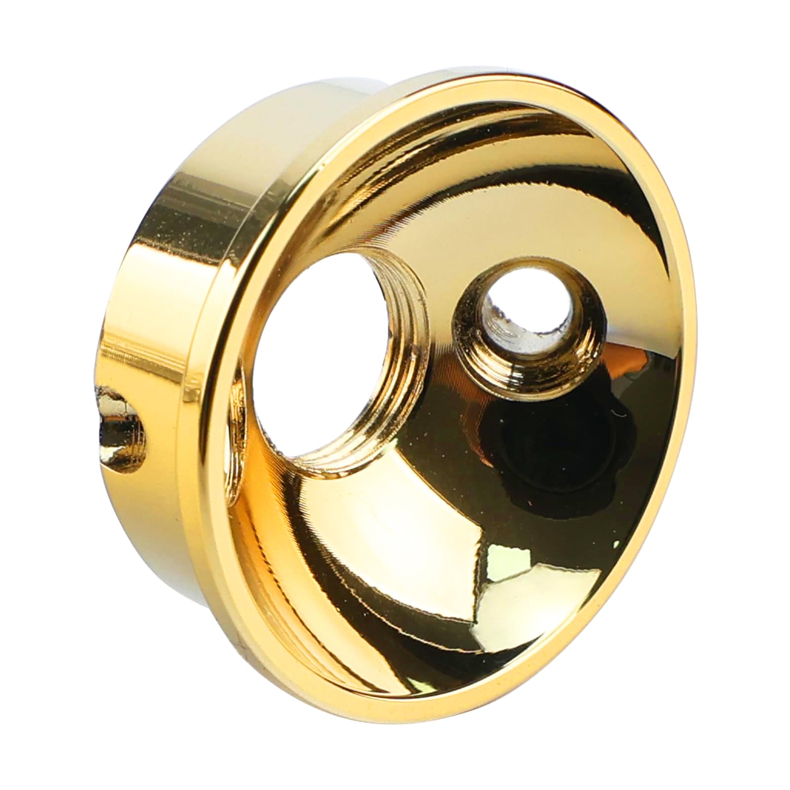 OVSAL Electric Guitar Jack Plate Zinc Alloy Metric Thread Input Jackplate Electrosocket Output Jack Plate Compatible with Fender Telecaster Tele Style Electric Guitar Replacement Parts Gold