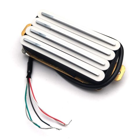 SAPHUE 2-Dual Blade Electric Guitar High Output Track Type Four Coil Humbucker Pickup White