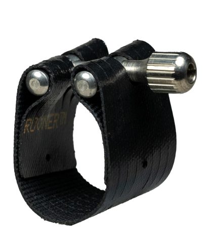 Rovner Ligature & Plastic Cap for Soprano Slim Saxophone – Dark Ligature for Metal Mouthpiece (1MS)
