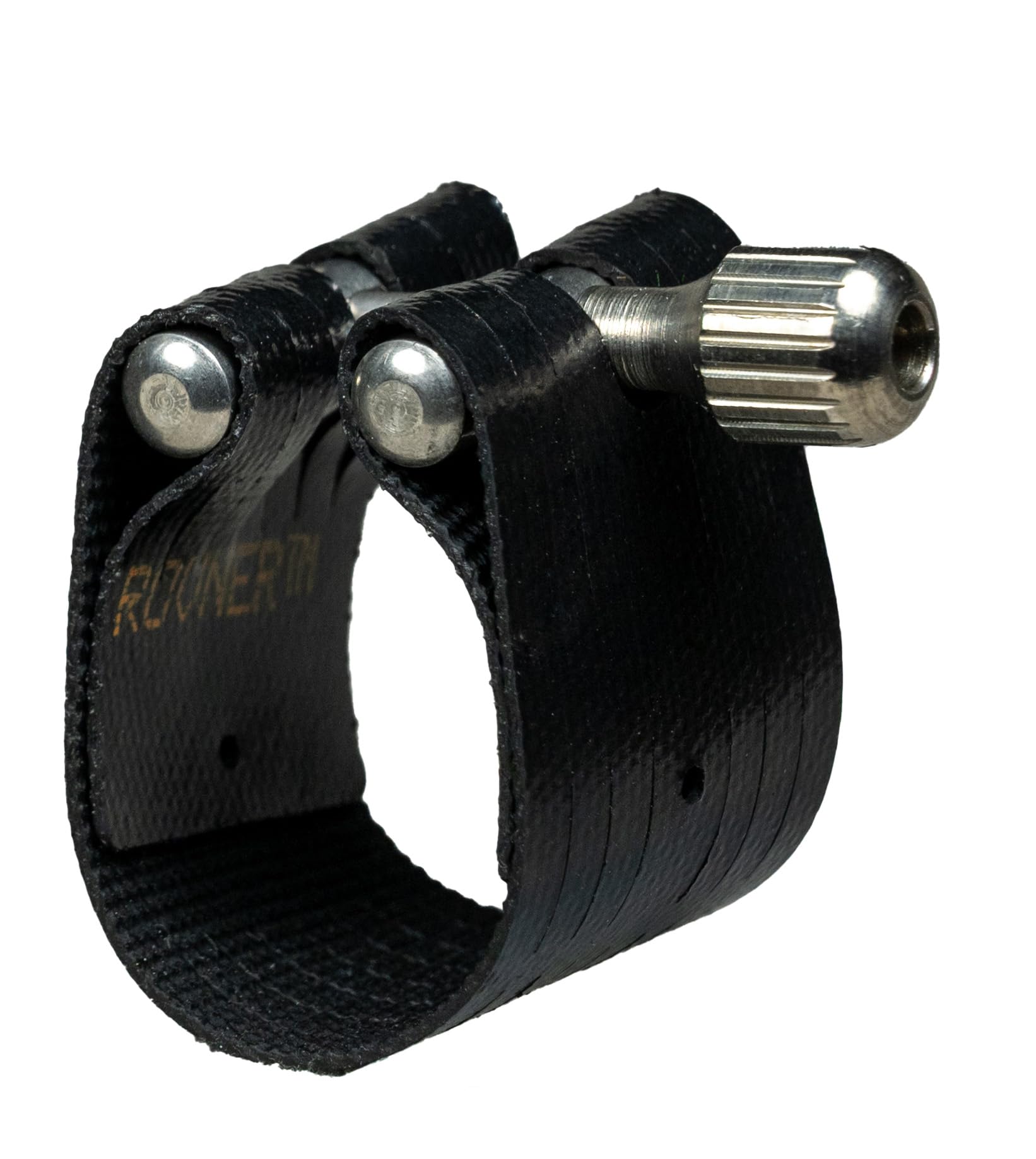 Rovner Ligature & Plastic Cap for Soprano Slim Saxophone – Dark Ligature for Metal Mouthpiece (1MS)