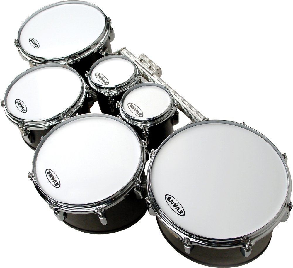 Evans MX White Marching Tenor Drum Head, 12 Inch