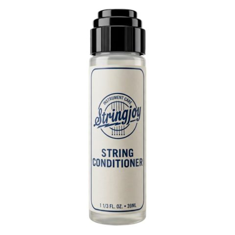 Stringjoy String Conditioner – Guitar String Cleaner for Electric & Acoustic Guitar, Bass, & Stringed Instruments – Prolongs Sound & Playability, Safe for All String Types & Fretboards, 1.33 fl oz