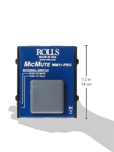 rolls MM11PRO Switchable Microphone Mute/Talk Professional Microphone Switch