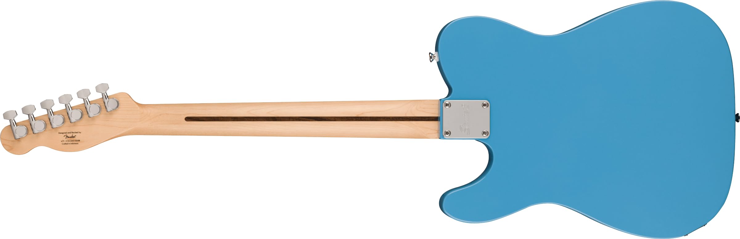 Fender 0373450526 Squire Sonic Telecaster Electric Guitar, California Blue, Laurel Fingerboard