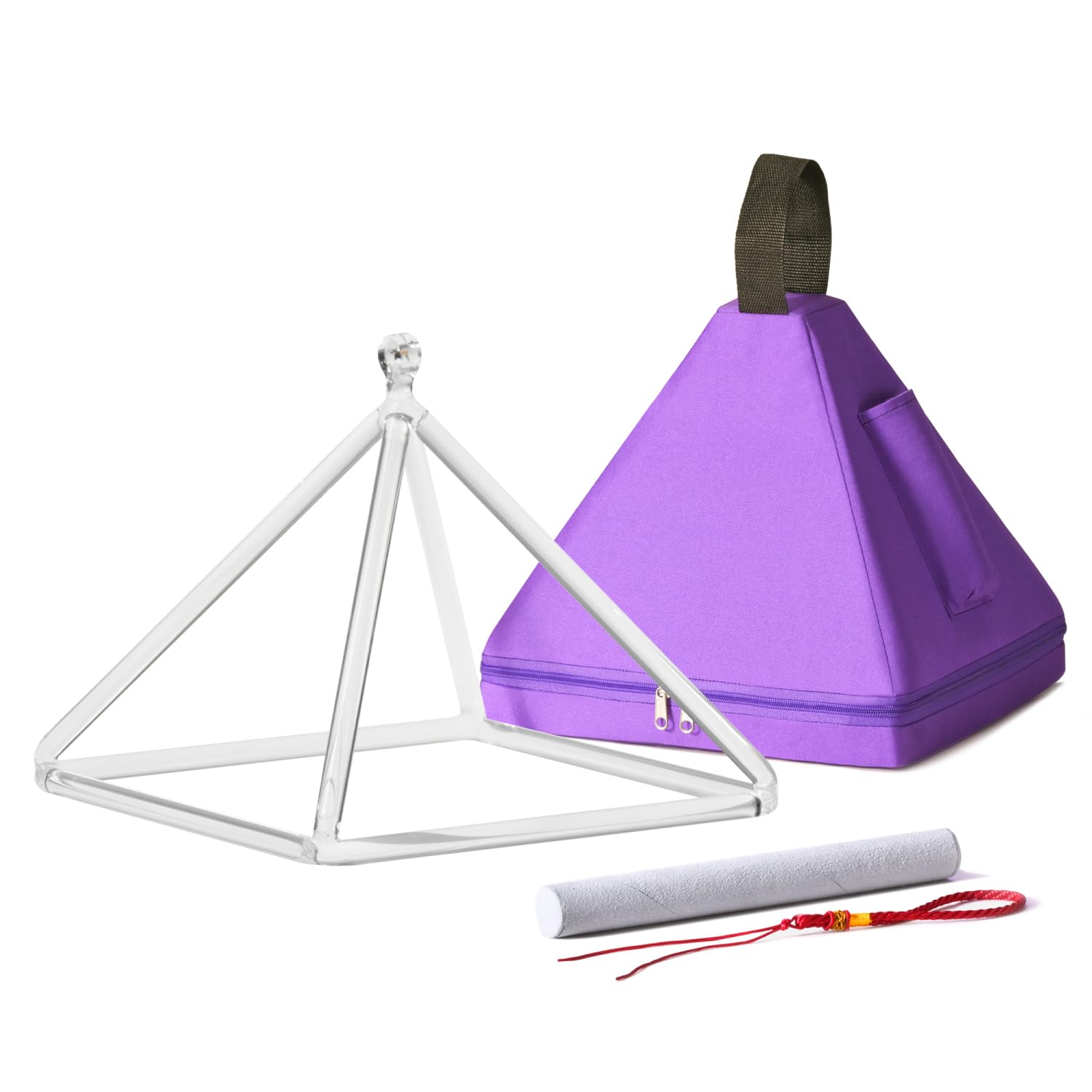 CVNC Quartz Crystal Singing Pyramid 10 Inch